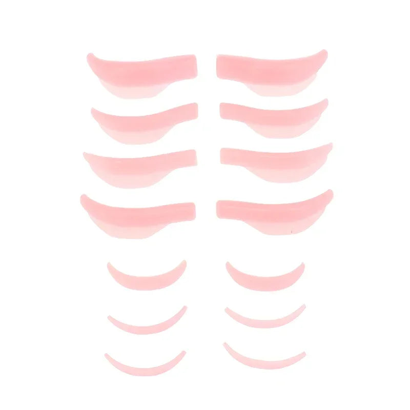 Wholesale  7Pairs Silicone Eyelashes Perming Curler Reusable Lash Lift Shield Pads Eyelash Lifting Tools Eyelash Perming Pads