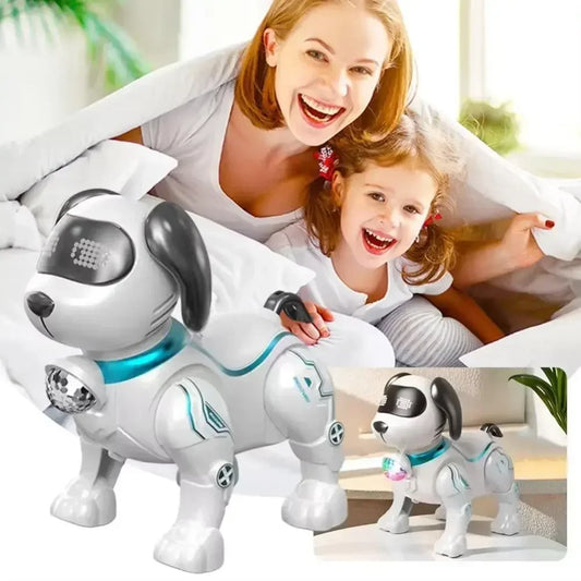 Plastic Electronic Robot Dog Toy with Light Interactive Touch Pets Toys Robotic Dogs Programmable Smart Electronic Stunt Pet