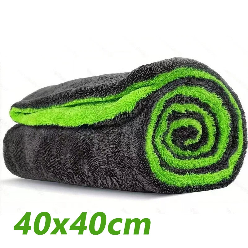 1000GSM Heavy Duty Car Drying Towel 60x120cm Oversized Double-Side Cleaning Cloth Super Absorbent Ultra-Soft Scratch-Free Towel