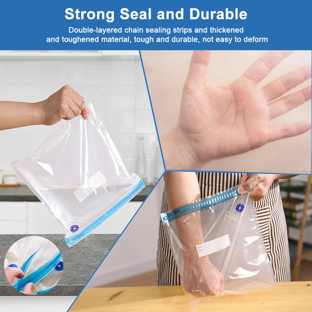 Food Vacuum Bags Reusable Vacuum Bags Small Large Size Vacuum Sealed Food Bags Food Storage Bag 10Pcs Vacuum Packaging Bags