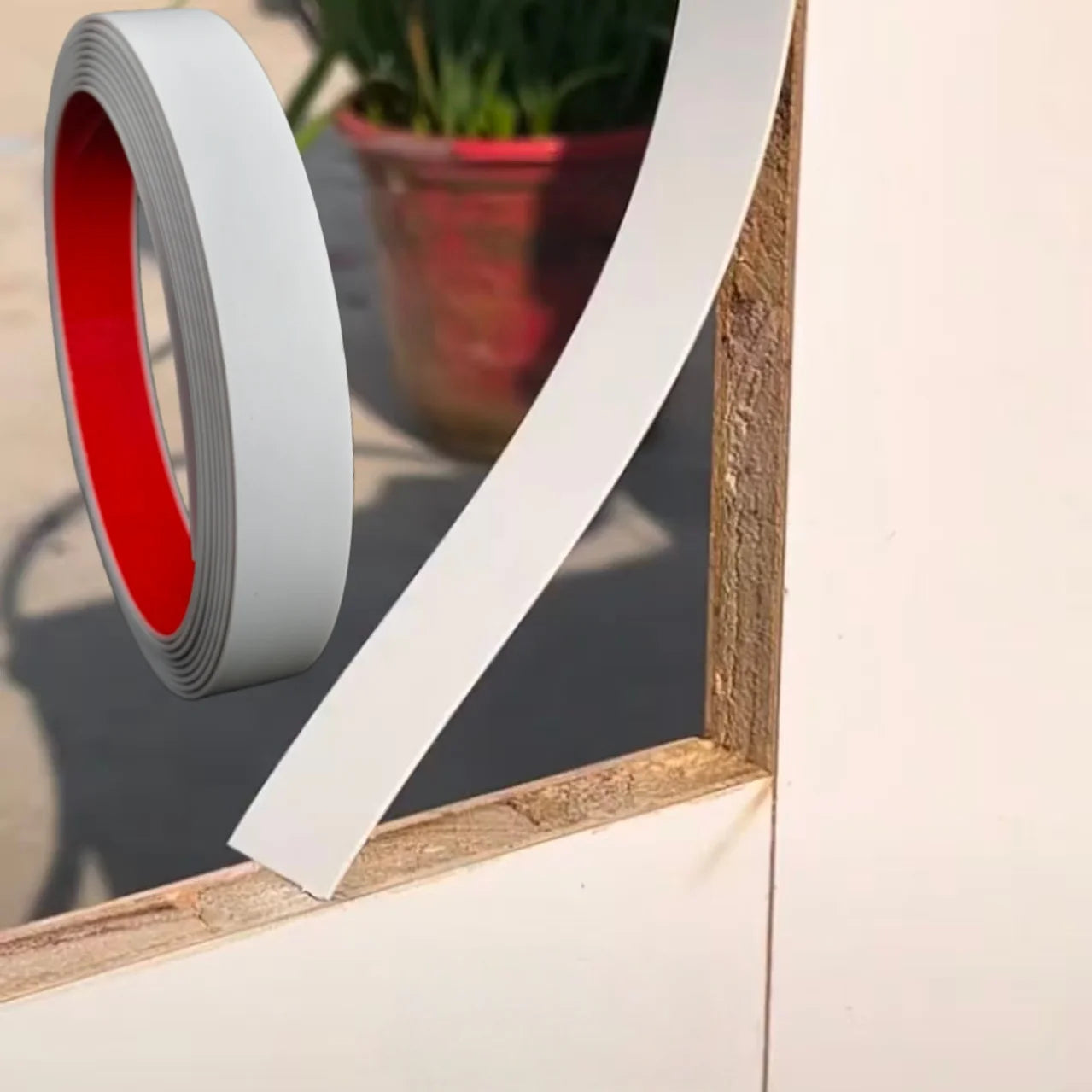 1Roll 3meter/5m Furniture Edge Banding,self-adhesive Repair Strip,PVC Decorative Sticker,plywood Thickened Repair Strip