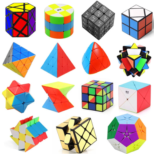 Variety Speed Cube 2x2 3x3 4x4 Brain Teaser Problem Solving Toys Educational Puzzles For Kids Adults Cubo Mágico кубик рубика