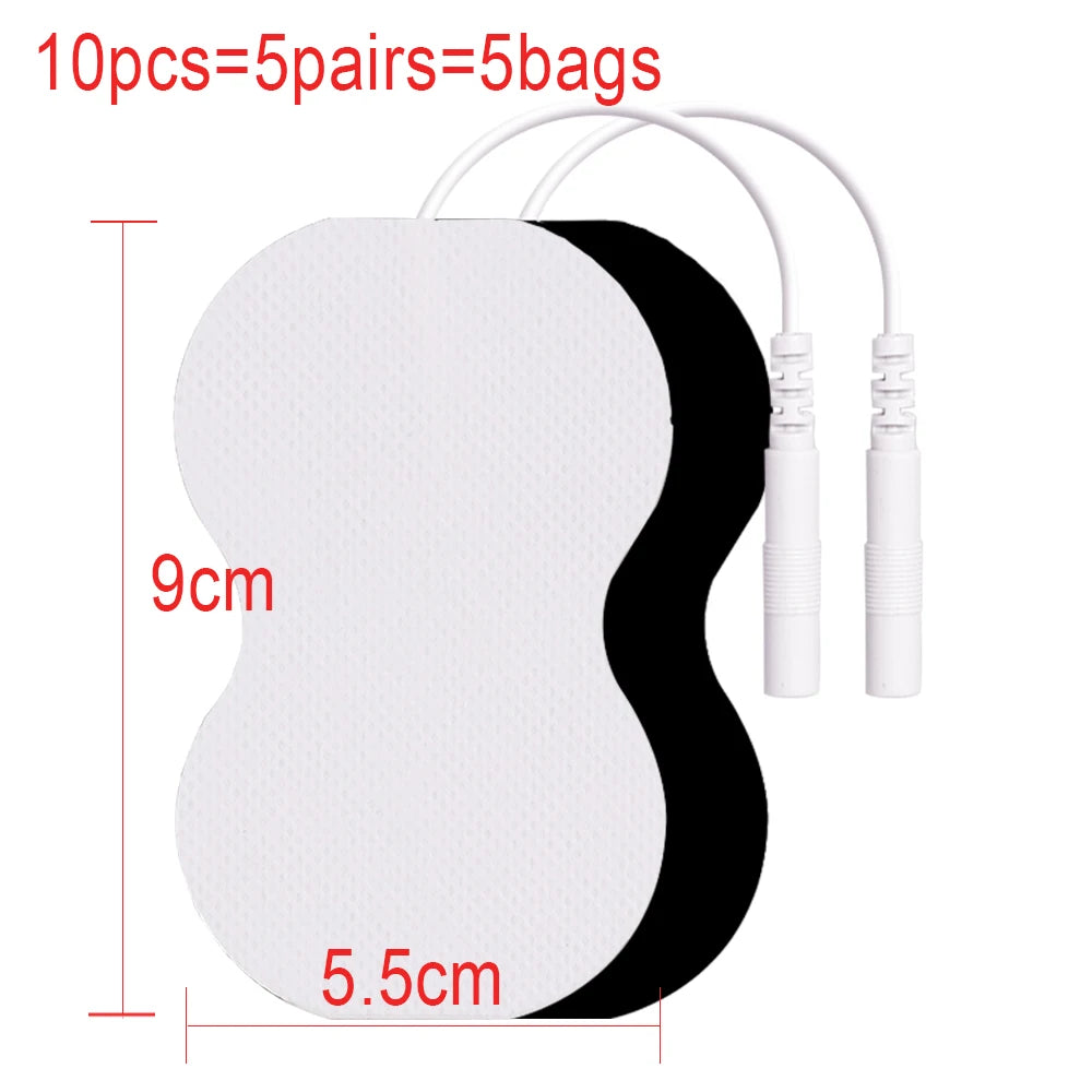 10/20pcs Tens Muscle Electrostimulator Patches EMS Body Massager Low  Frequency Therapy Pads Physiotherapy Electrodes