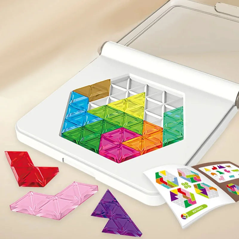Kids Puzzle Toys Logical Thinking Training Fun Tabletop Games StarMultiple Shapes Colors Advanced Level Gifts for Boys Girls