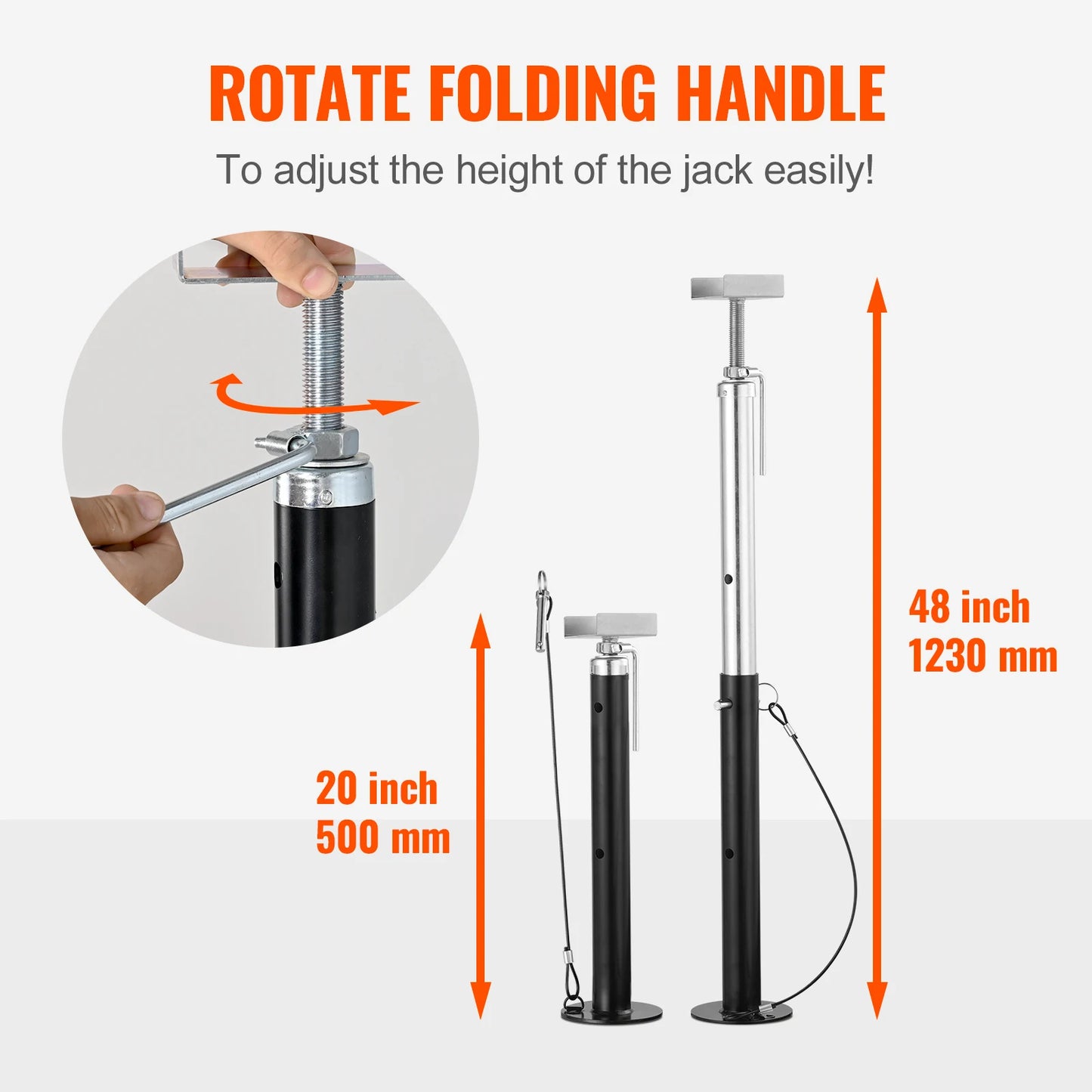 SucceBuy RV Slide Out Support Jacks 5000 lbs Capacity Each Slide Out Stabilizer For RV Camper and Travel Trailer