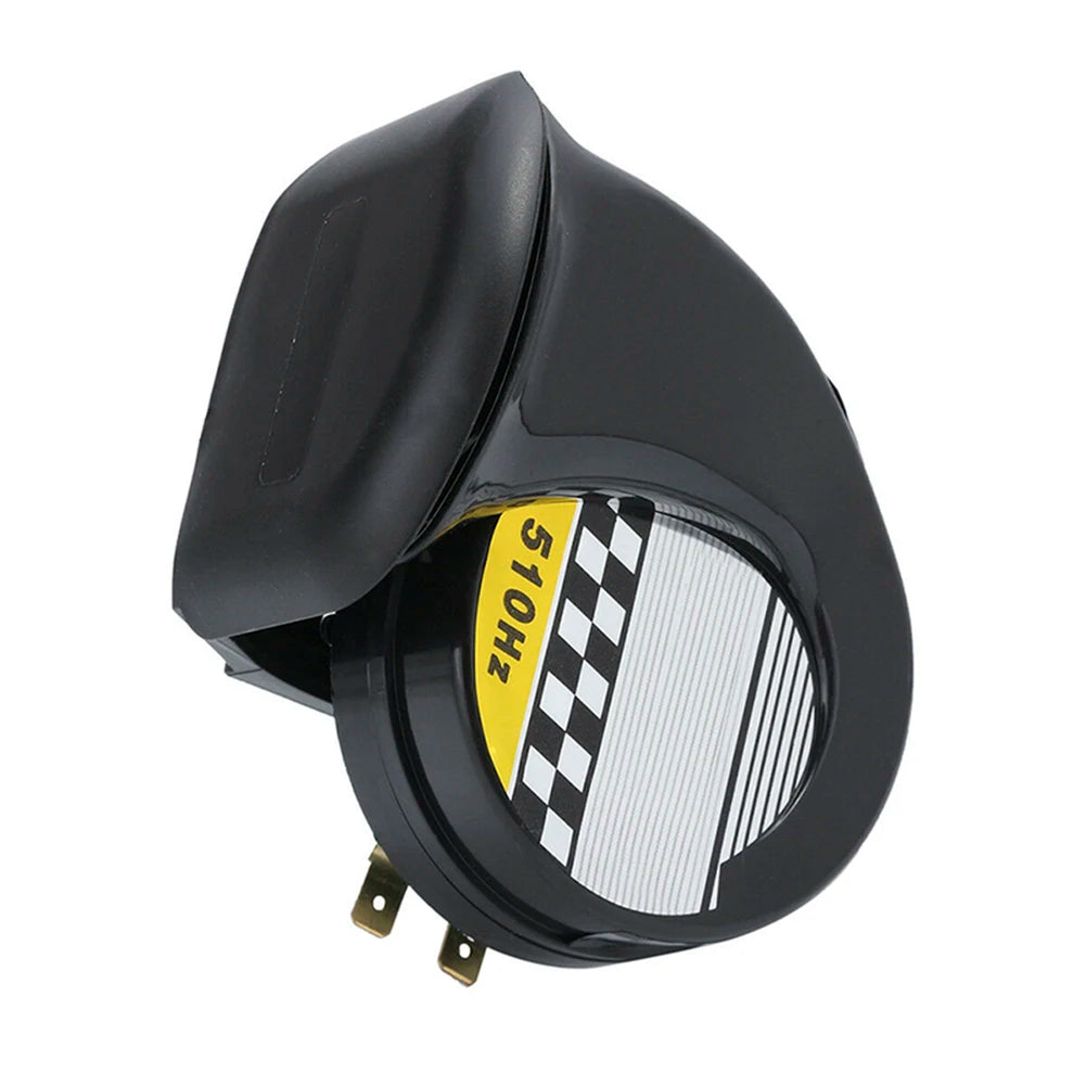 12V Motorcycle Horn 130dB 510hz Electric Air Horn Single-tone Electric Snail Horn for Motorcycle Car for Motorbike Truck Vehicle