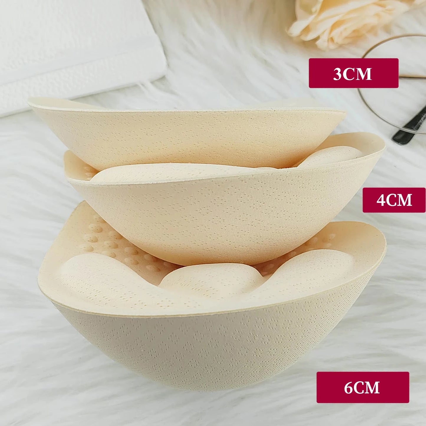 Push Up Bra Inserts Thick Breast Lift Enhancers Pads Reusable Cup Pad For Bikini Swimsuit Dress Jelly Bra Inserts