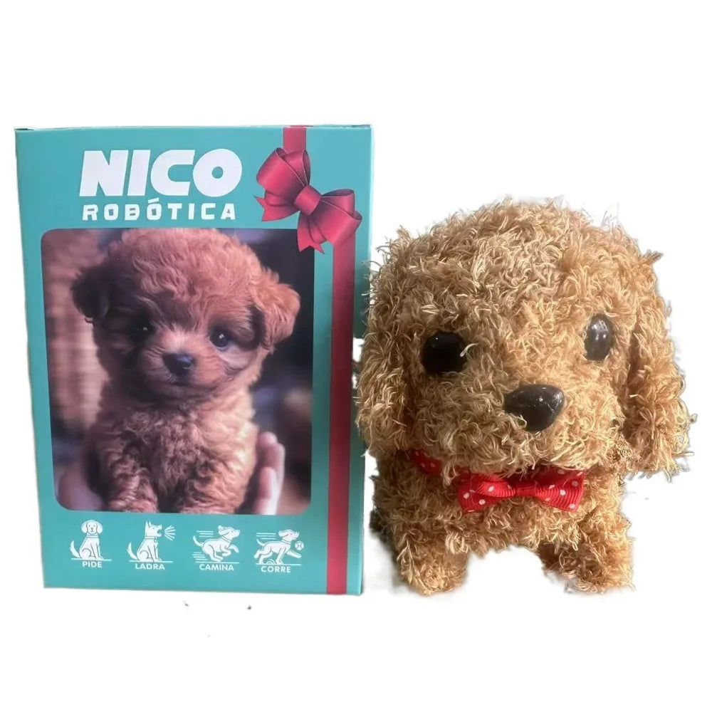 Birthday Gift Stuffed Animals Realistic Robotic Puppy Simulation Interactive Robot Dog Barking Soft Walking Dog Baby