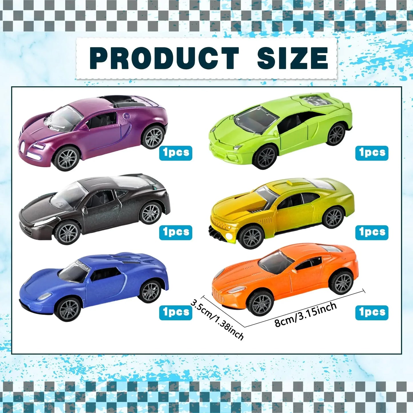 1:64 Mini Water & Temp Color Change Alloy racing cars Toy Pull Back Racing Vehicles Model Toy for Bath  Pool Water Funny Gift