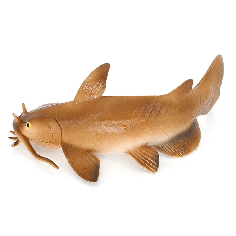 Children's Simulation Aquatic Animal Catfish Model  Solid Static Ornaments Action Figure Model  Kid Gifts