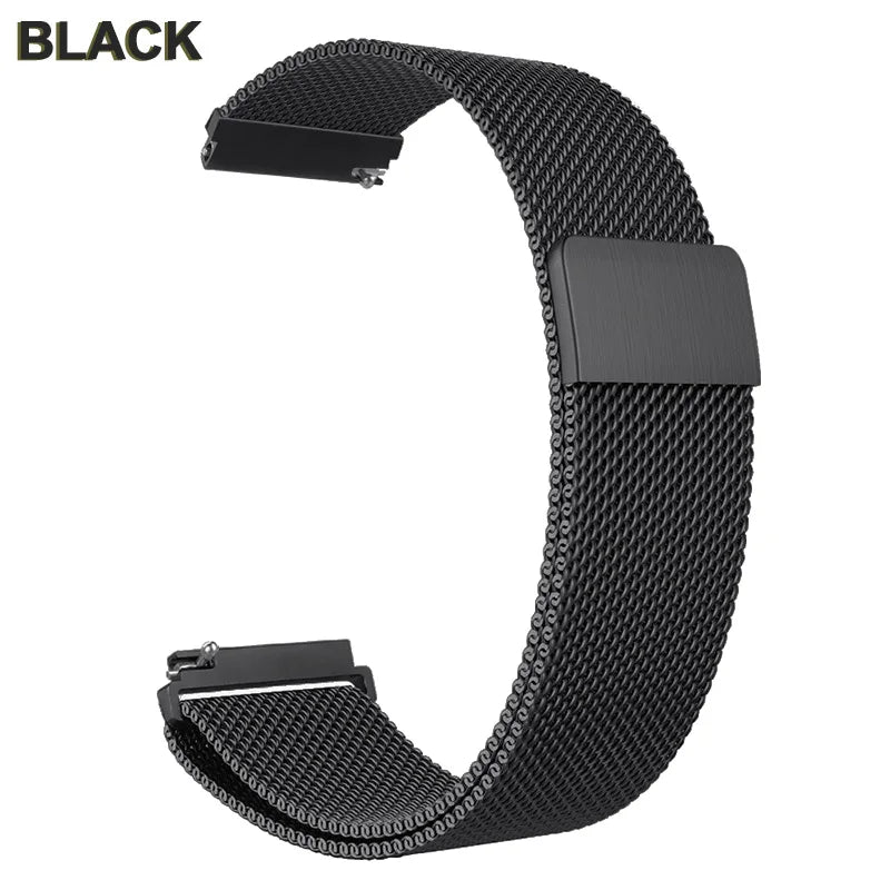 18mm 20mm 22mm Metal Strap For Garmin Vivoactive 3 4 4s 5 6 Band Watch Venu 2 2s 3s SQ Bracelet Venu 4 41mm 45mm Milanese Loop