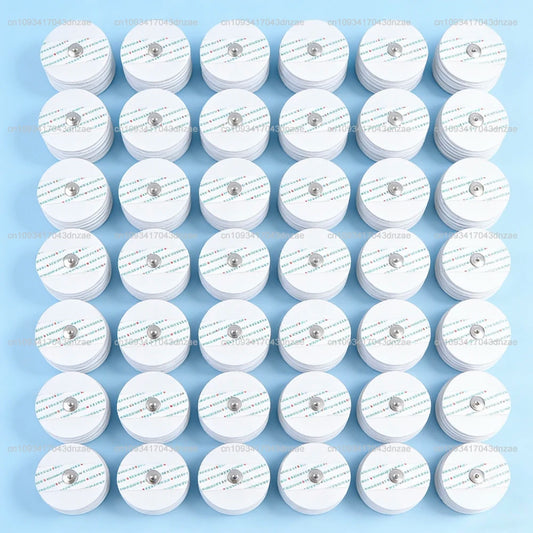 500pcs Medical Disposable ECG Accessories ECG EKG Electrode Patch Non-Woven ECG Electrode Pads Electrocardiogram Accessories