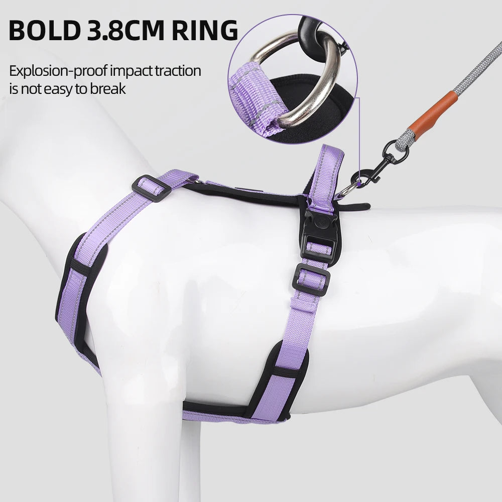 1pc Handle-Equipped Anti-Escape Dog Leash, Reflective Dog Vest, Suitable for Travel Items for Small to Medium-Sized Dogs.