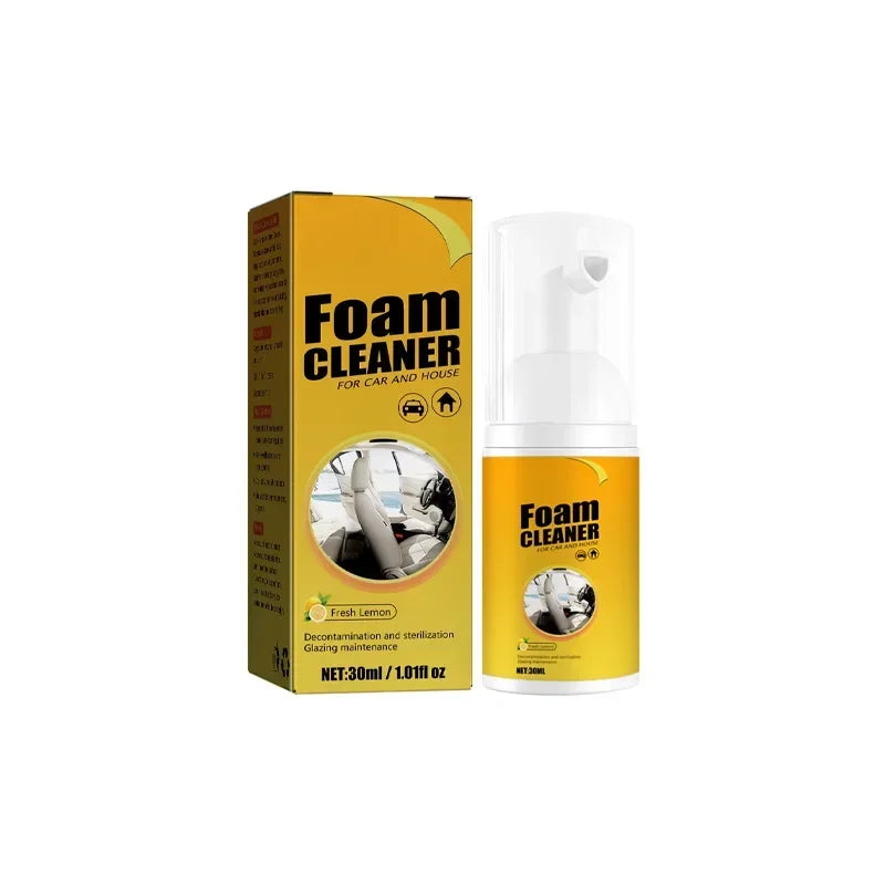 3PCS Multi-Functional Foam Cleaner Set:  Wash for Automotive Interior Upholstery, Plastic Instrument Panel, Steering Wheel parts