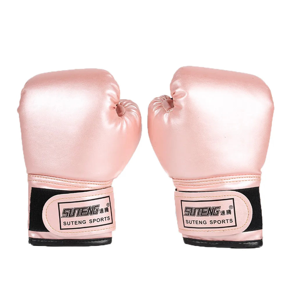 2PCS Kids Boxing Gloves Children Punch Training Sparring Kickboxing Fighting Fitness Mitts Hitting Hand Protector for Boys Girls