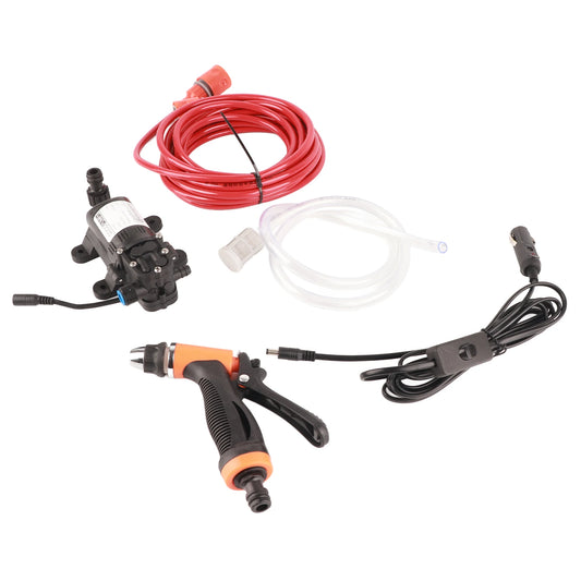 12V Car Cleaning Machine High Pressure Electric Car Washer Cleaning Machine Water Pump Trigger Spray Gun Washing Kit