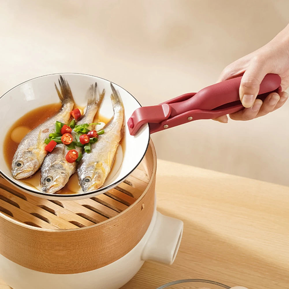 Clips Holder Tongs Anti-Scalding Pot Clip Bowl Dish Clip for Moving Hot Plate Bowls Pizza Pan for Kitchen Home Restaurant