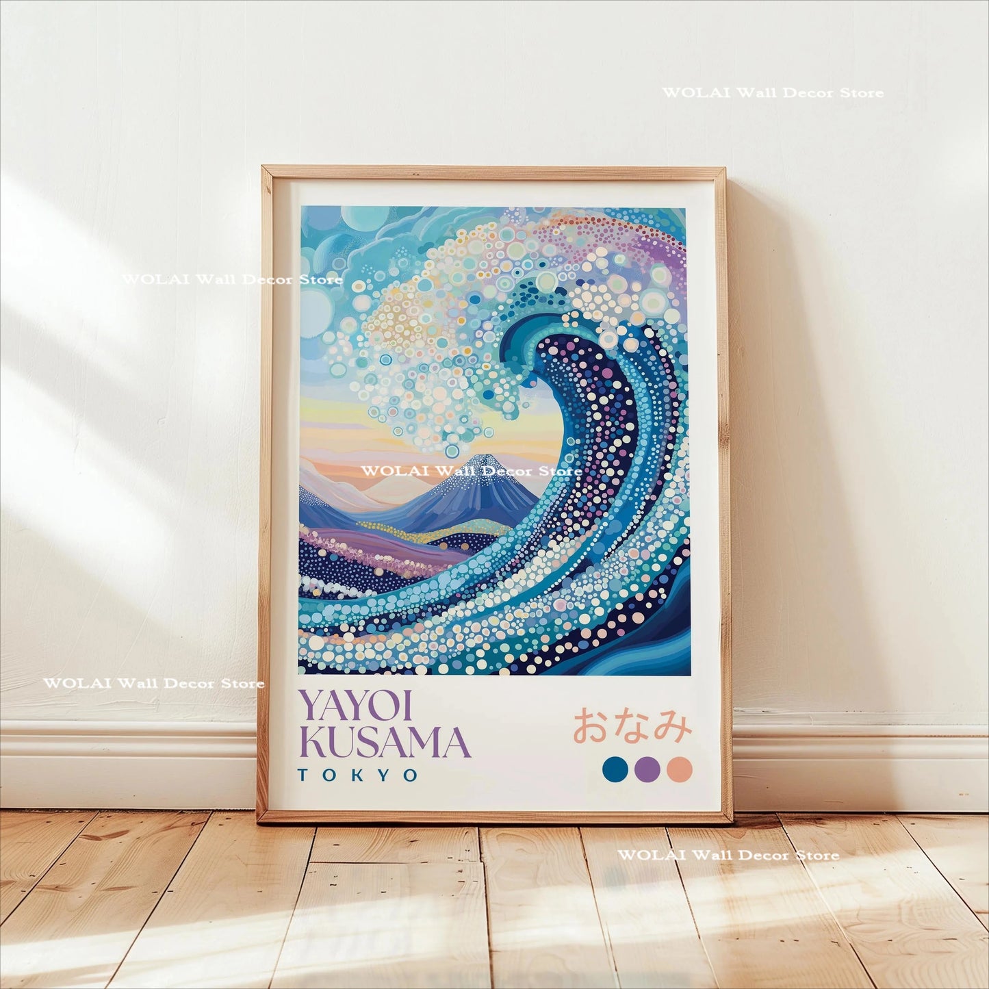 Yayoi Kusama Koi Fish Jellyfish Animal Canvas Prints Japanese Hokusai Giant Wave Wall Art Posters for Living Room Home Decor