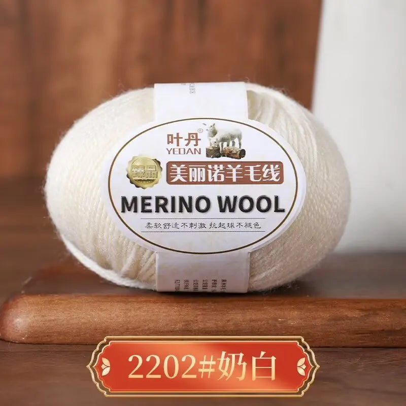 1Pc 50g Soft Merino Wool Yarn for hand knitting Anti-pilling Wool Crochet line knit Sweater Scarf hat Wool Thread warm lana