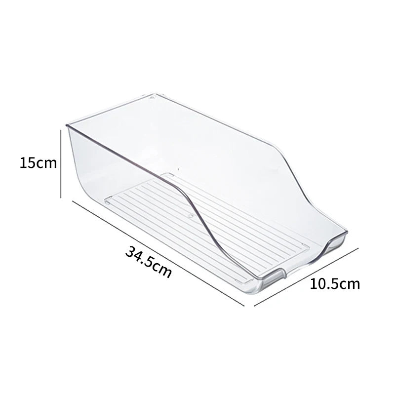 Transparent Refrigerator Storage Box Vegetable Fruit Organizer Fridge Clear Container for Kitchen Food Drinks Storage 2030