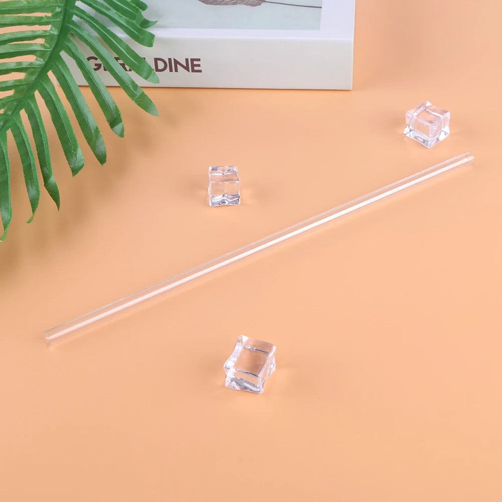 6Pcs Replacement Straw with Cleaning Brush Long Straws Drinking Straws for Stanley 20/30/40oz Accessories