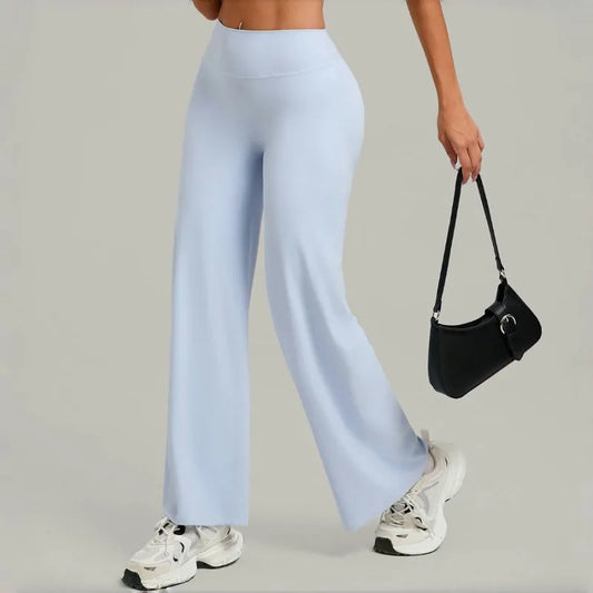 Women's Pilates Yoga Pants Sports Fitness Flared Peach Hip-lifting Leggings Outdoor Workout Training Running Casual Trousers