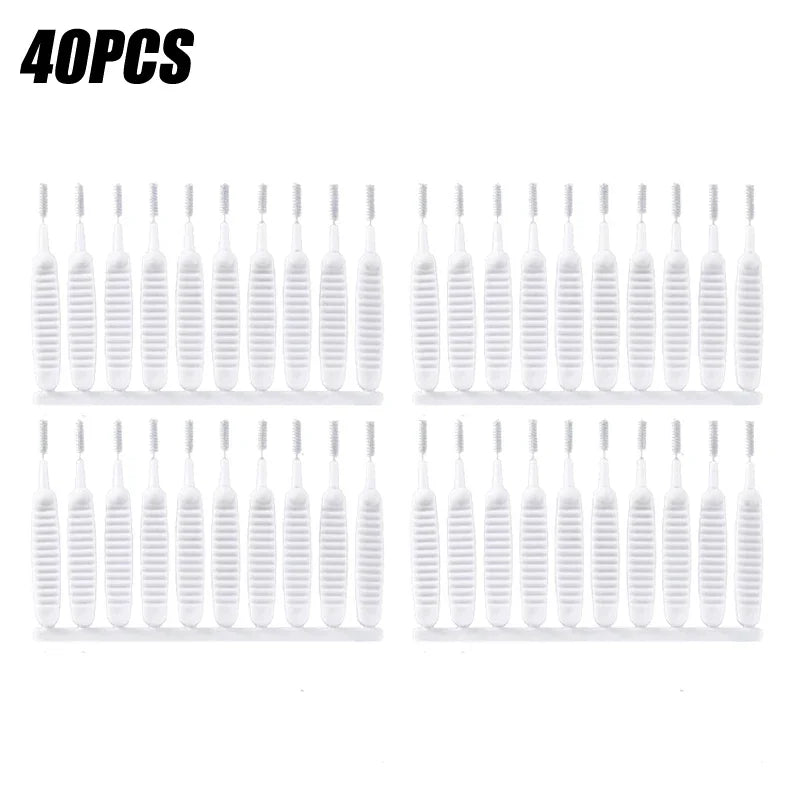 10/50/100/200PCS Shower Cleaning Brush Bathroom Micro Nylon Brush Nozzle Anti-blocking Cleaning Tools Bathroom Accessories