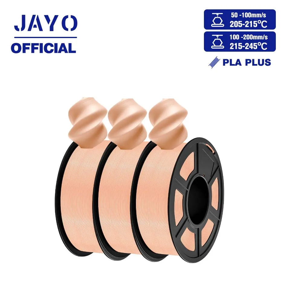 JAYO PLA+ 3D Filament PLA Plus 3D Printer Filament Neatly Wound PLA 1.75mm For FDM 3D Printers High Toughness Materials
