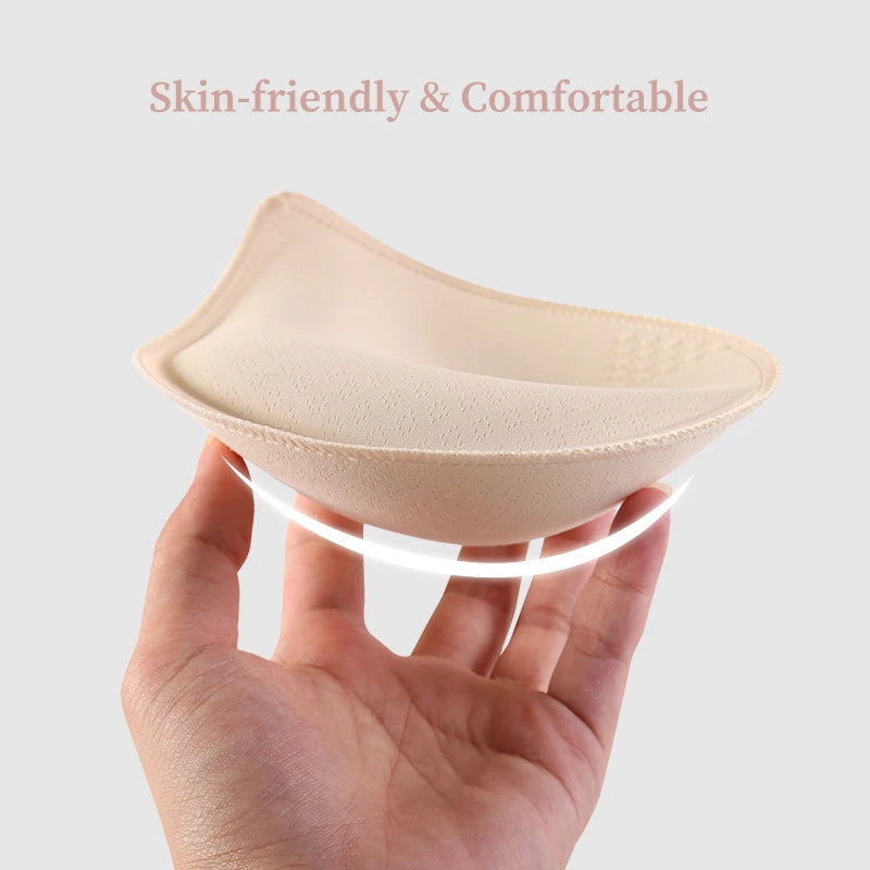 Push Up Bra Inserts Thick Breast Lift Enhancers Pads Reusable Cup Pad For Bikini Swimsuit Dress Jelly Bra Inserts