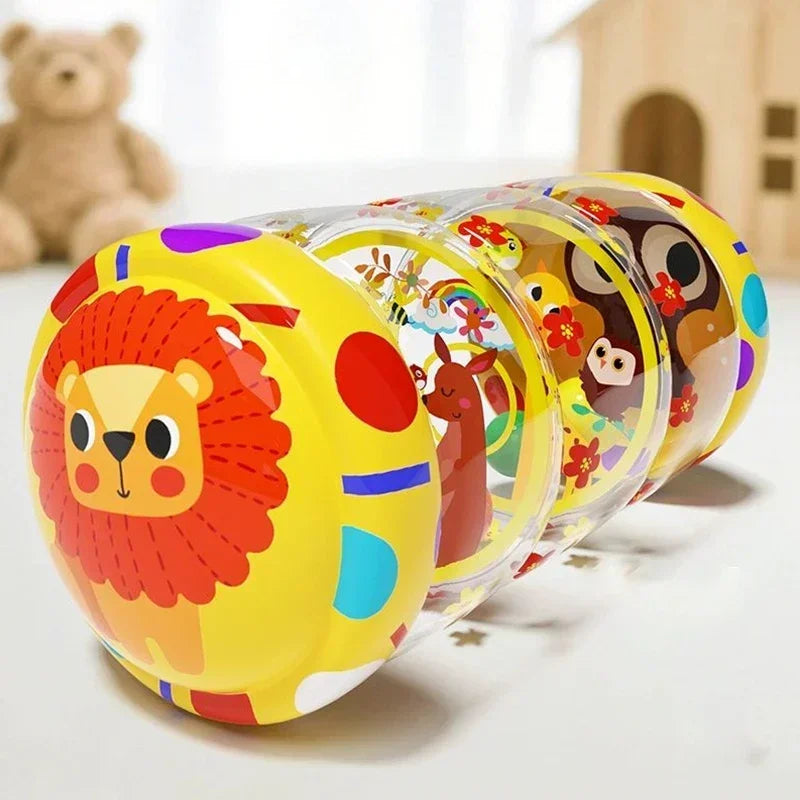 Inflatable Baby Crawling Roller Toy with Rattle and Ball PVC Early Development Fitness Toys Early Educational Toy For Children