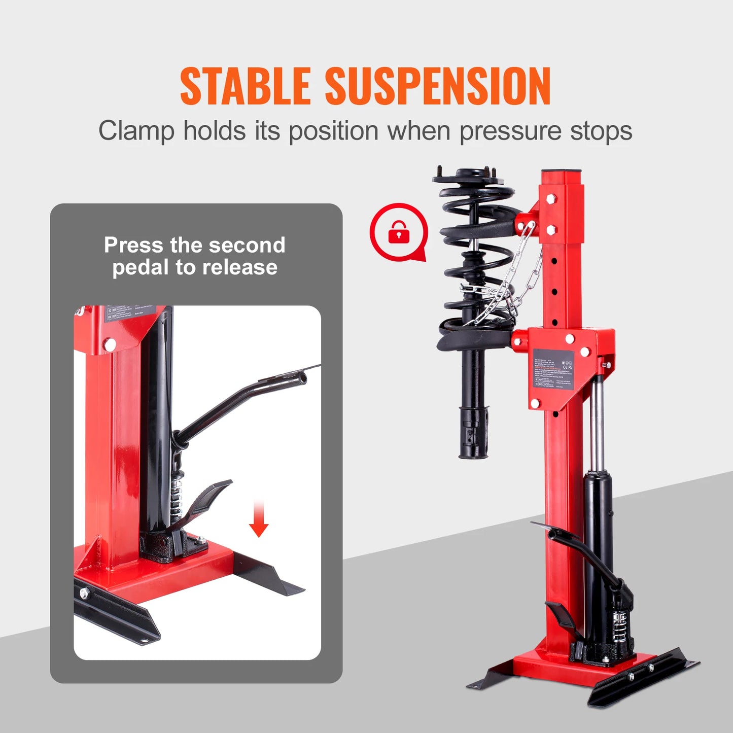 SucceBuy Strut Spring Compressor 4.5 Ton/9920 LBS Hydraulic Jack 1Ton Rated Compression Force Auto Strut Coil Spring Compressor