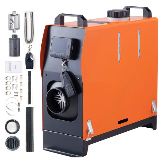 SucceBuy 5/8KW Car Heater Diesel Air Heater 12V Diesel Heater With LCD Switch Silencer Parking Diesel Heater to Car Truck Boat