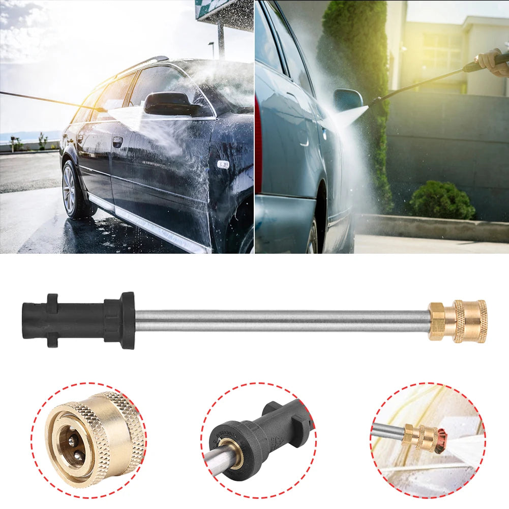 17/41CM Extension Wand for High Pressure Wash Gun 1/4 Quick Connector Car Pressure Washer Gun Spray Extension Lance for Karcher