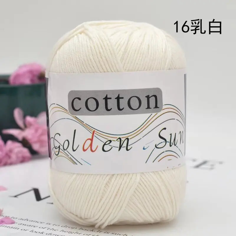 1Pc 50g Hand knitting 100% cotton yarn soft crochet yarn to knit sweater blanket hat line crocheting amigurumi doll bag threads