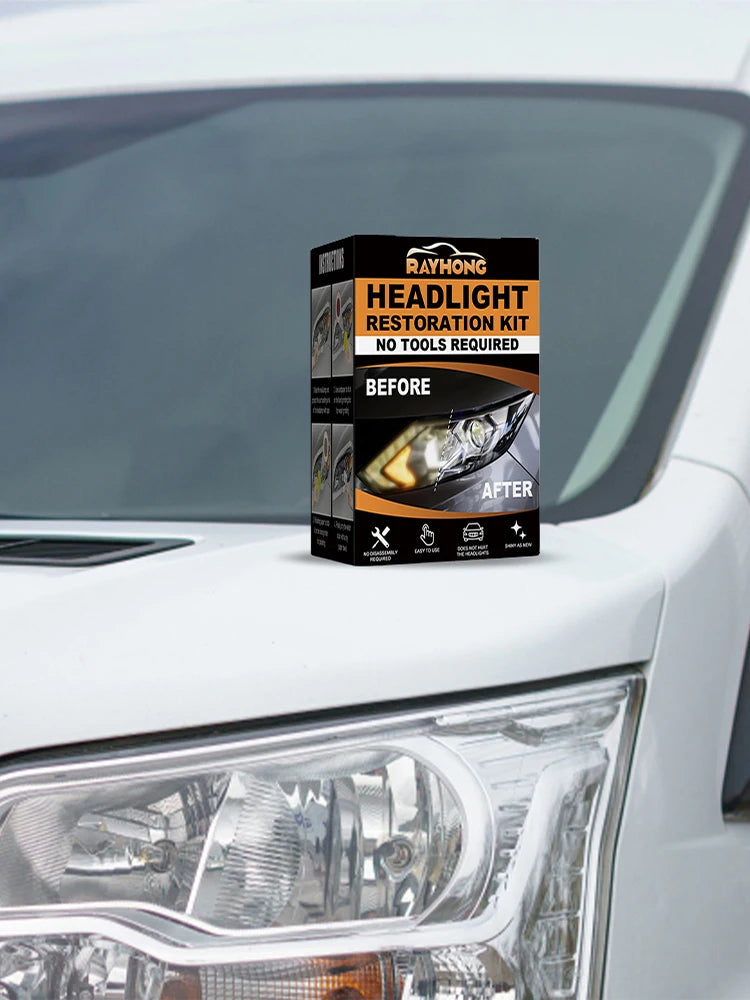 Ceramic Headlight Restoration Kit Headlight Cleaner Restorer Kit Headlight Yellowing Repair Set for Car Taillight Headlight