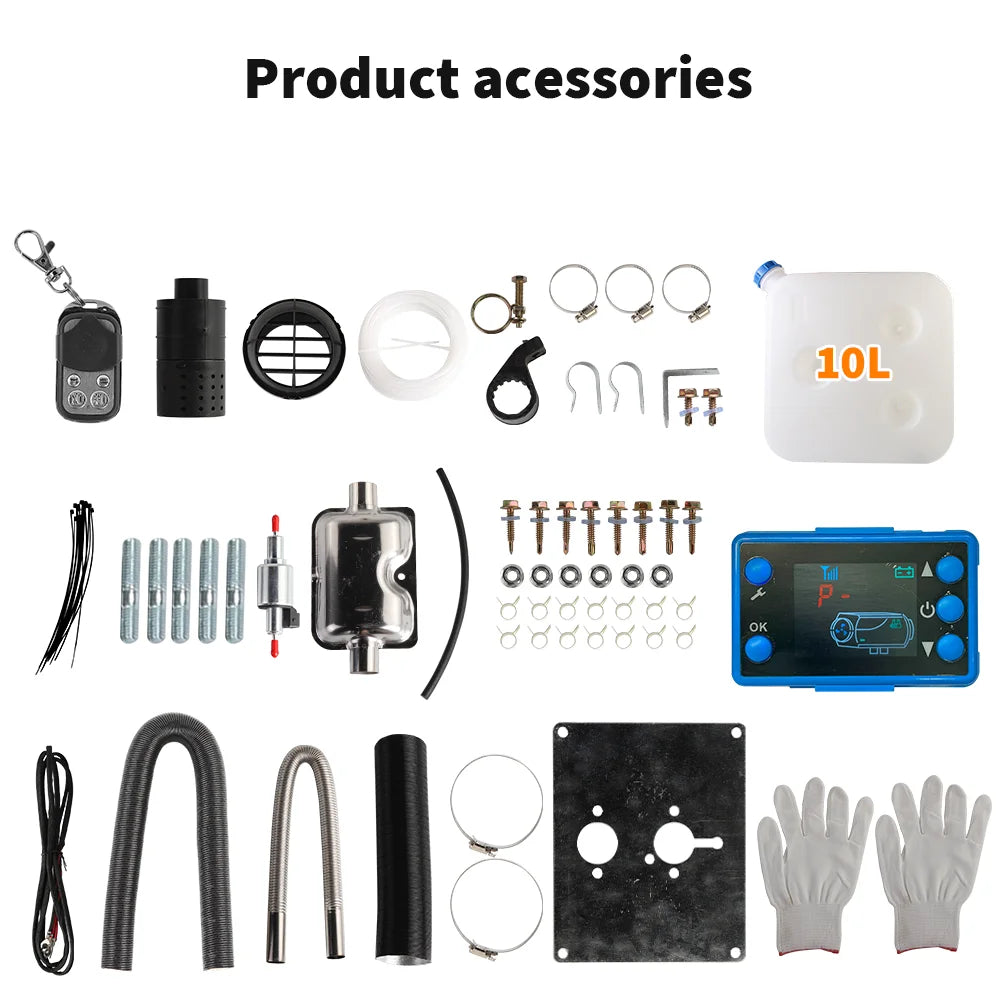 Diesel Air Heater 12V 2KW Bluetooth App LCD Display for Car Bus RV Indoors Tank