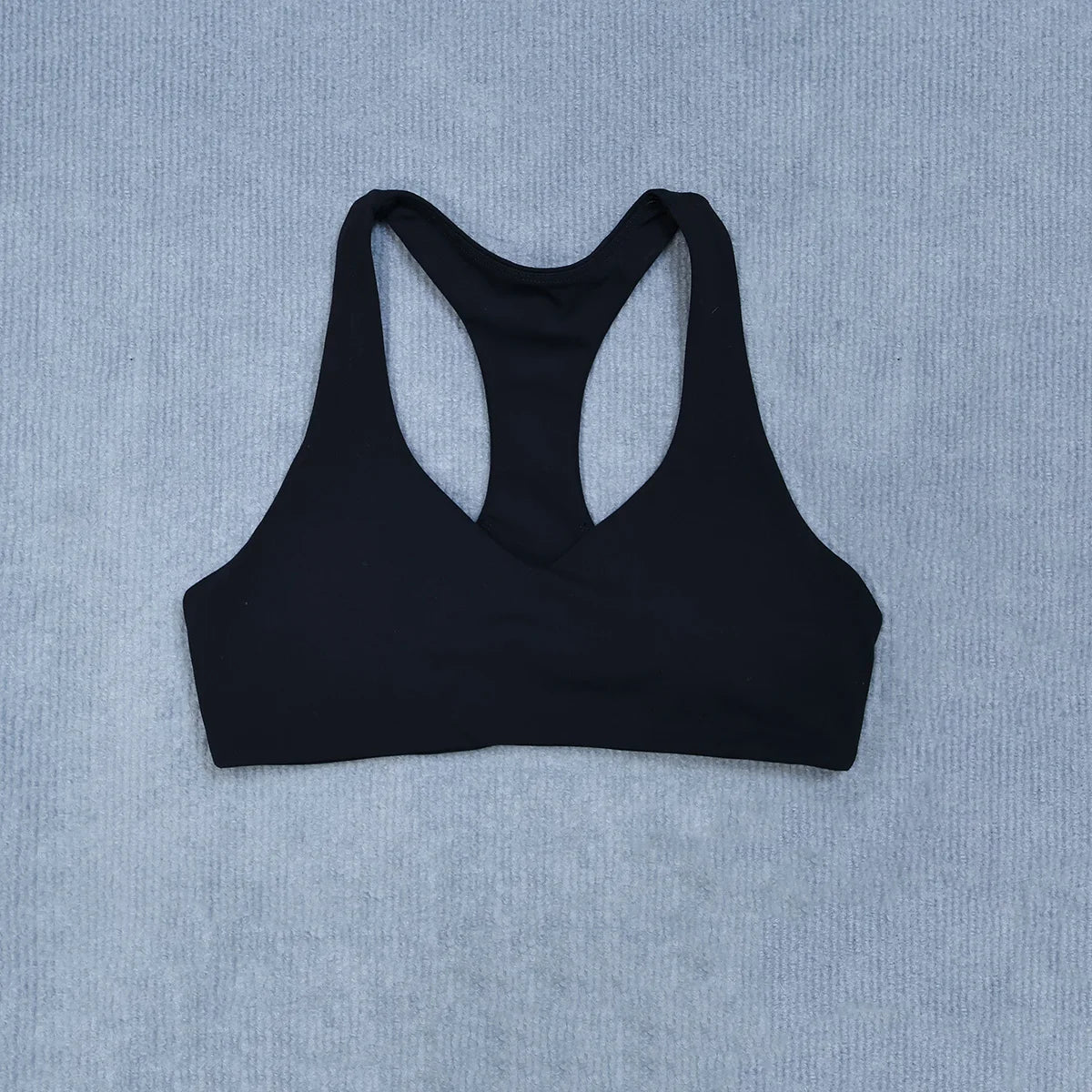 Summer Halter Neck Padded Sports Yoga Bra for Women Shock Absorption Support Backless Crop Top for Outdoor Running And Gym