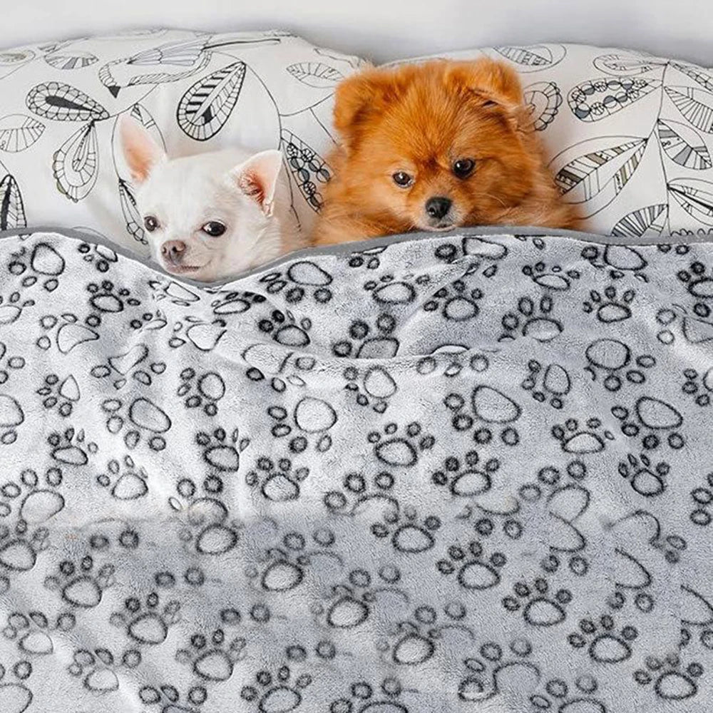 Soft Dog Mat Blanket Washable, Cat Blanket for Indoor Cats Mat Large Medium Small Dog Gifts Puppy Essentials (Grey) Bed