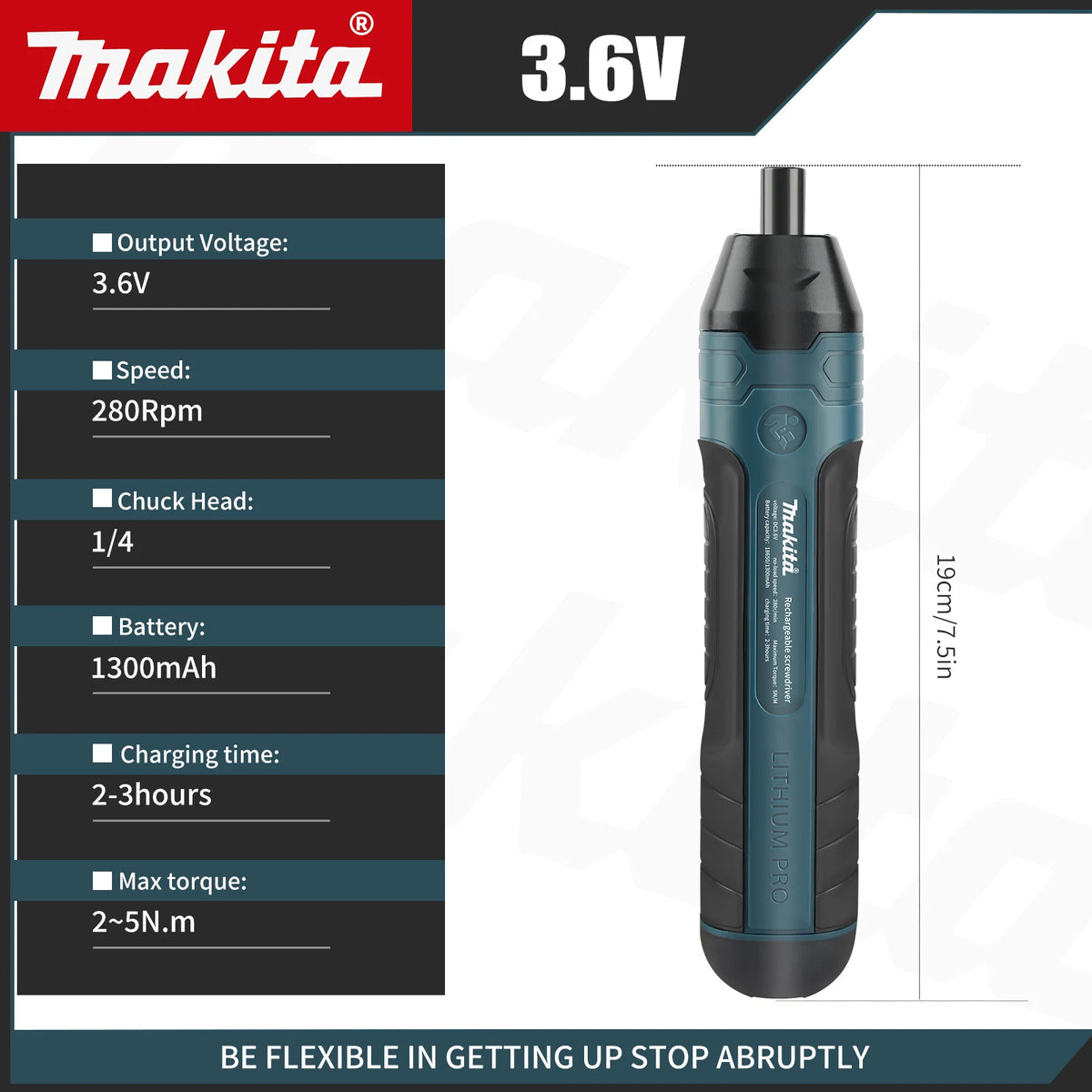 Makita Mini Cordless Electric Screwdriver Rechargeable 1300mah Lithium Battery Mini Drill 3.6V Power Tools Maintenance Repair