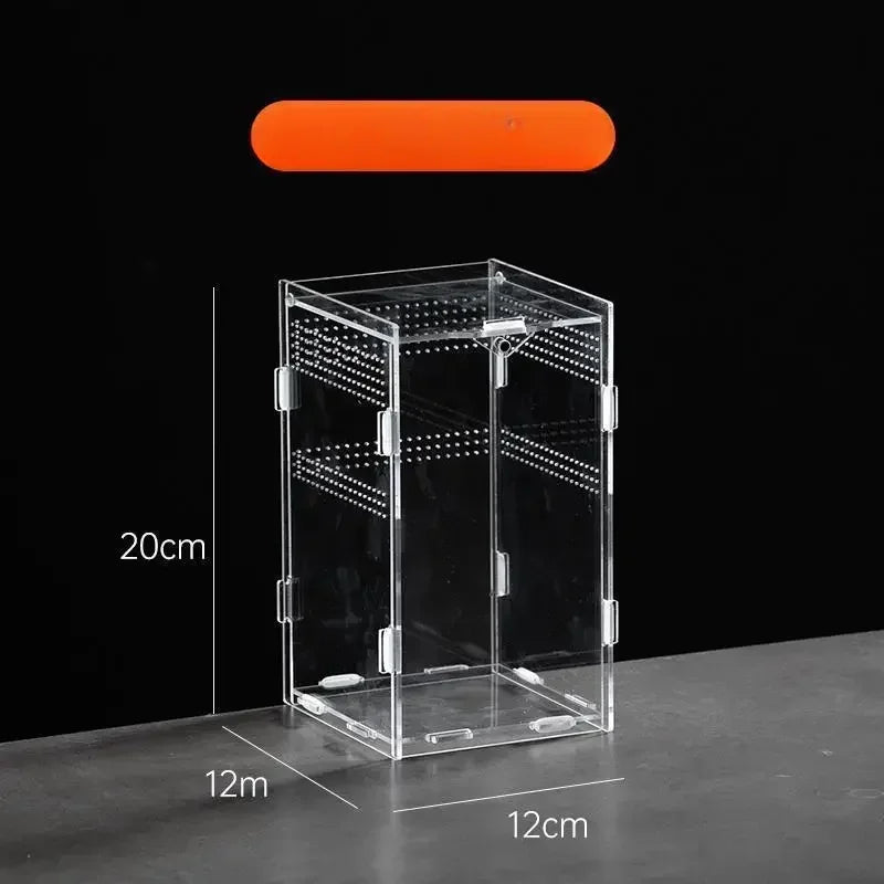 Reptile Habitat Terrarium Breeding Box Acrylic Case Nano Arboreal Tarantula Enclosure Spider Scorpion Bearded Dragon Habitat