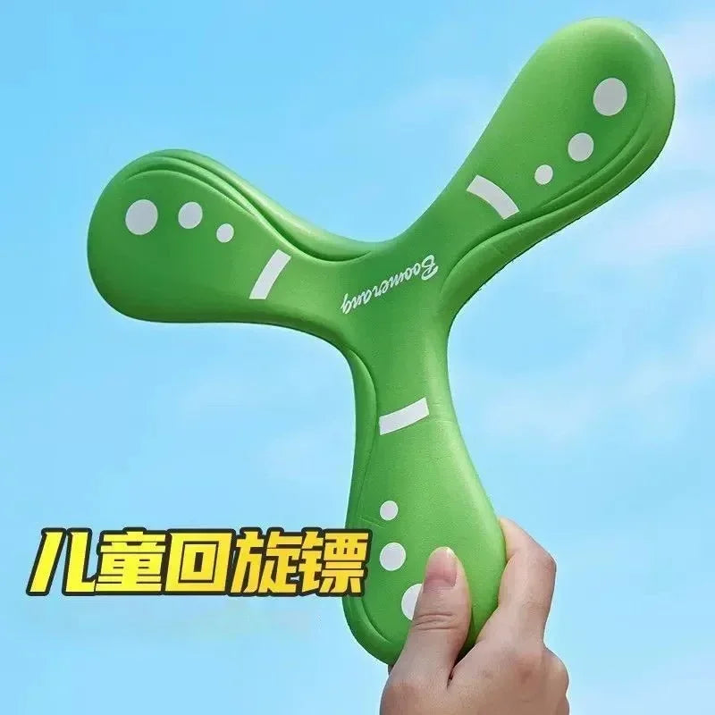 Children Soft Boomerang Toy Three-leaf Cross Outdoor Flying Disc Games Adult-kids Interactive Sports Toys for Decompression Gift