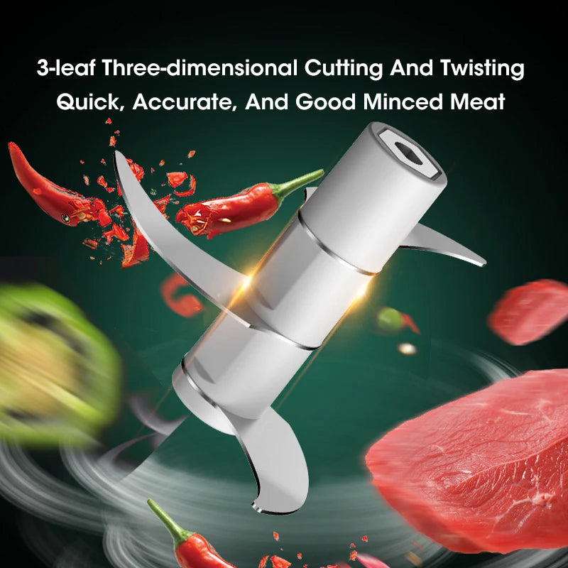 Mini Electric Garlic Grinder for Baby Food Multifunctional Meat Grinder USB Rechargeable Home Kitchen Vegetable Chopper