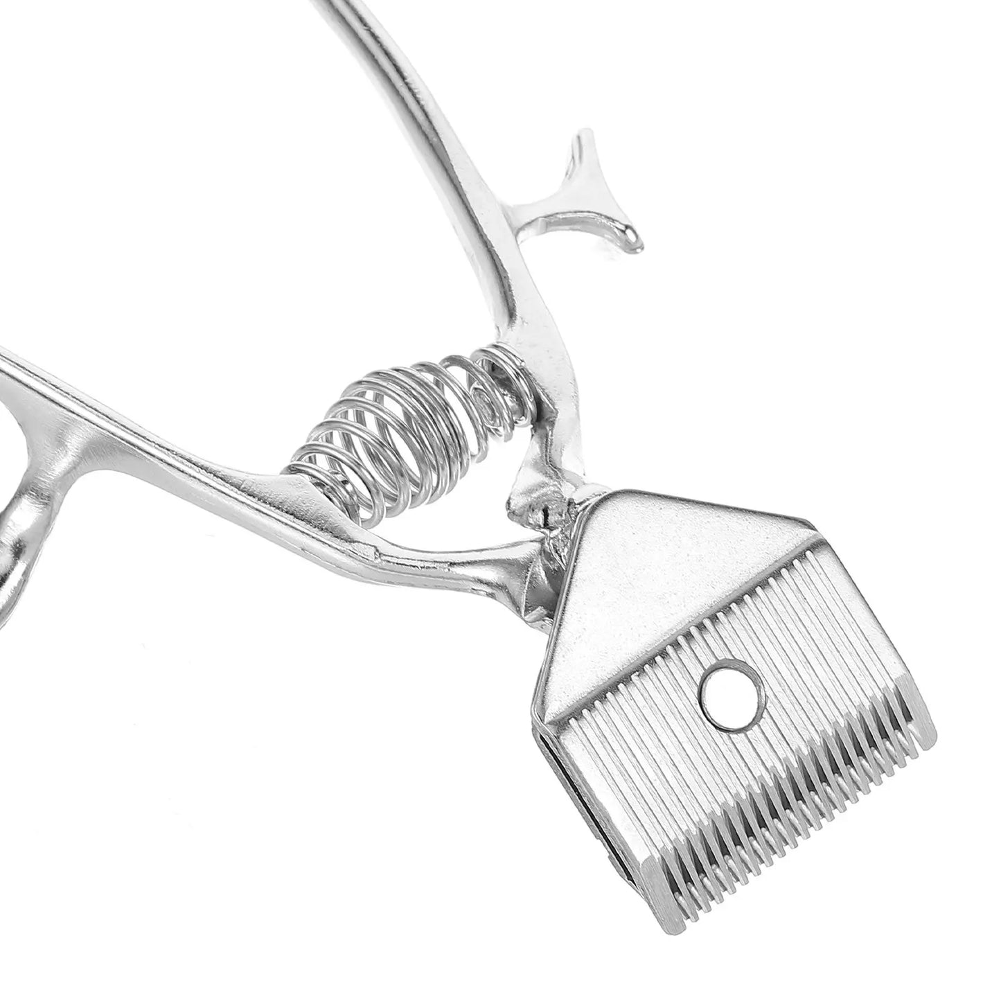 Vintage Manual Hair Clipper Stainless Steel Non Electric Hairdressing Cutter Strong Shearing Low Noise Hair Trimmer for Home
