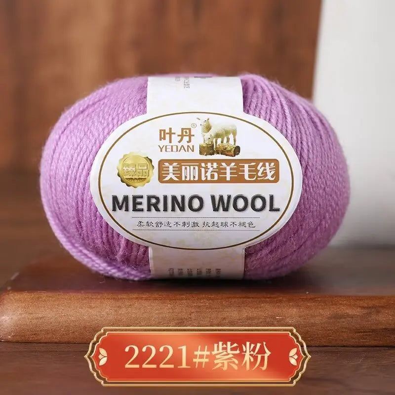 1Pc 50g Soft Merino Wool Yarn for hand knitting Anti-pilling Wool Crochet line knit Sweater Scarf hat Wool Thread warm lana