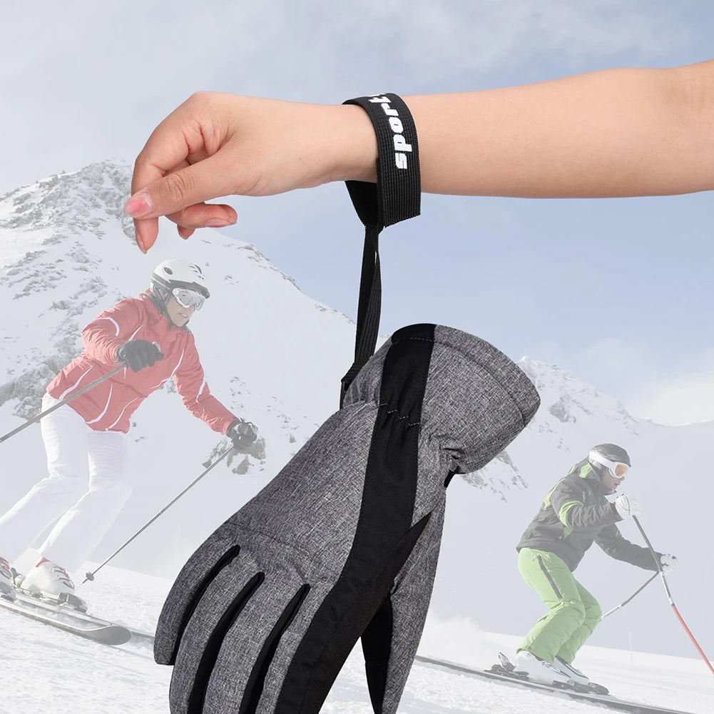 4 Pcs Glove Wrist Strap Anti-Lost Glove Safety Strap Elastic Ski Glove Leash Holder for Camping Skiing Outdoor Activities