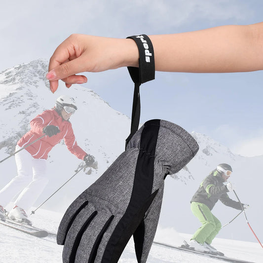 4 Pcs Glove Wrist Strap Anti-Lost Glove Safety Strap Elastic Ski Glove Leash Holder for Camping Skiing Outdoor Activities