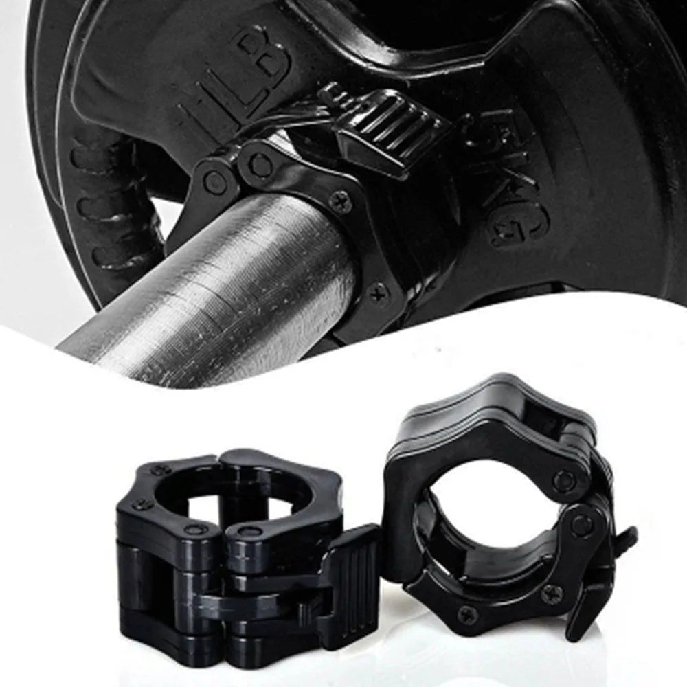 2PCS 50mm Barbell Bar Clamp Spring Collar Clips Gym Weight Dumbbell Lock Lift