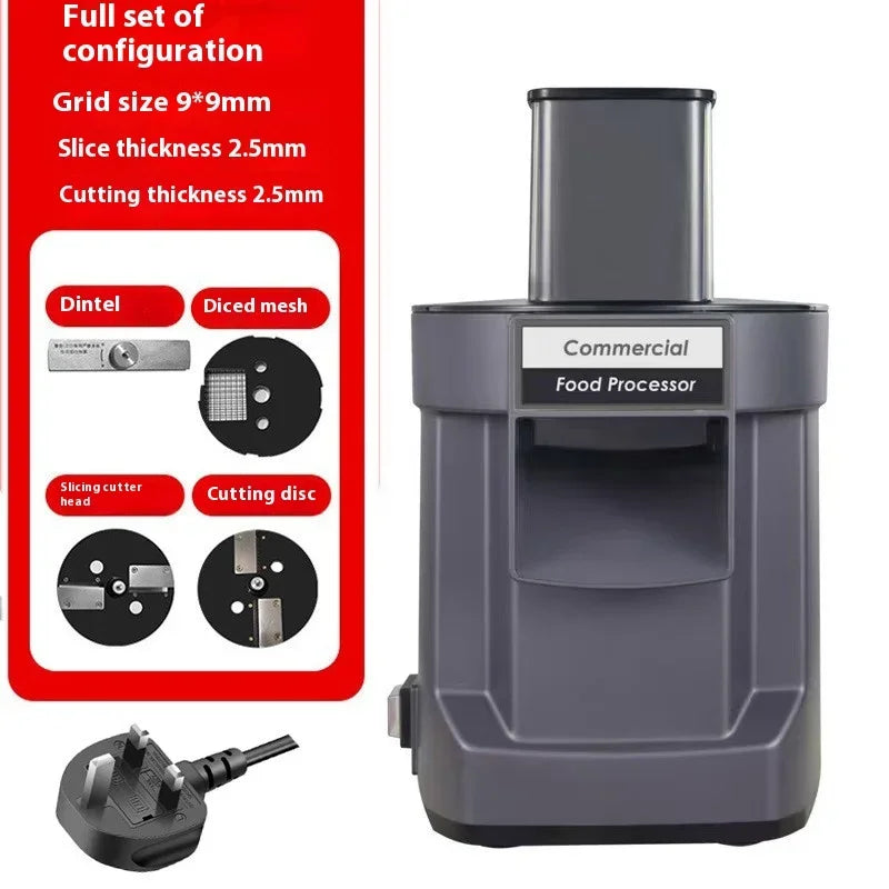 Commercial Vegetable Chopper 3 In1 Multifunctional Electric Cutting Machine Carrot Potato Slice Shred Diced Food Processor