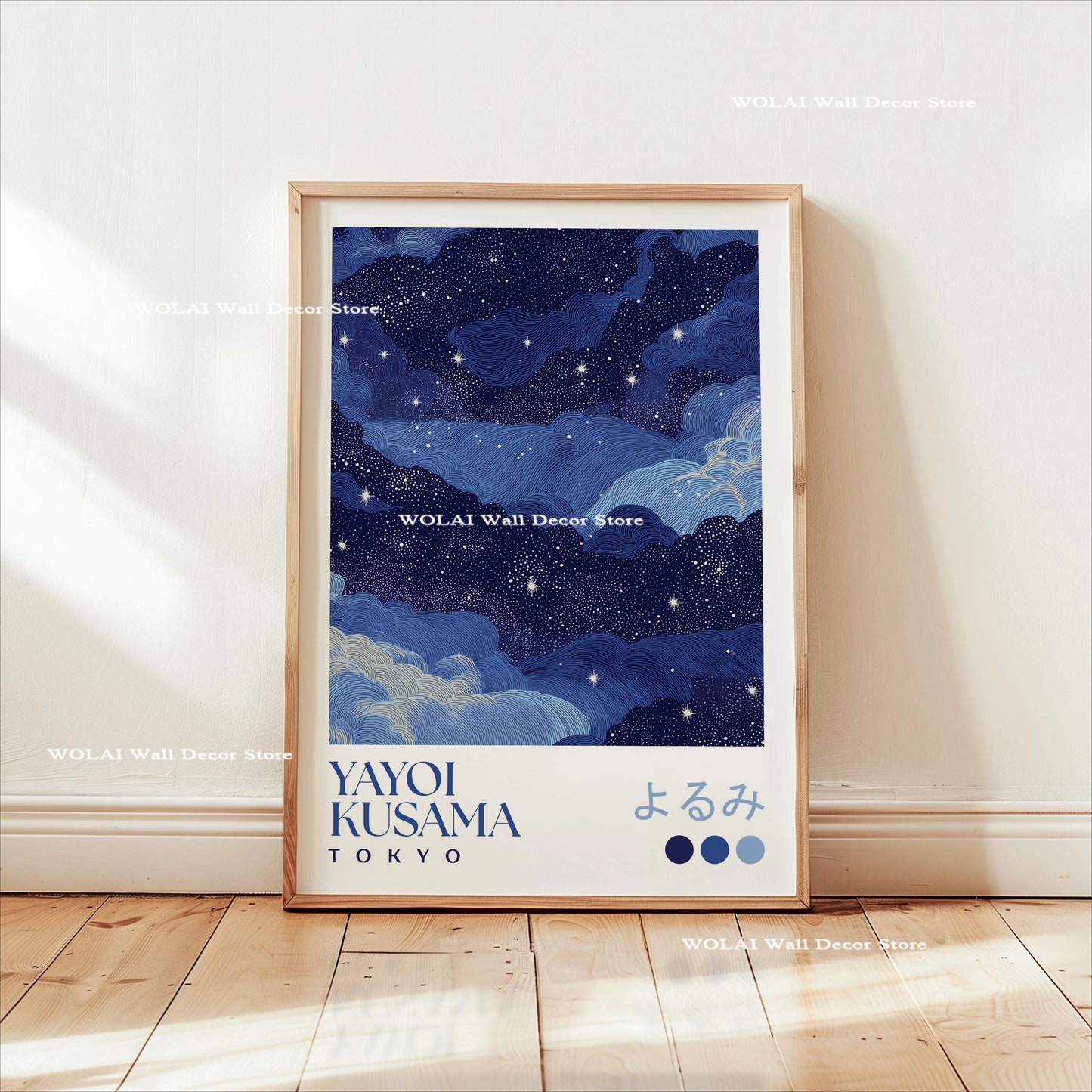 Yayoi Kusama Koi Fish Jellyfish Animal Canvas Prints Japanese Hokusai Giant Wave Wall Art Posters for Living Room Home Decor