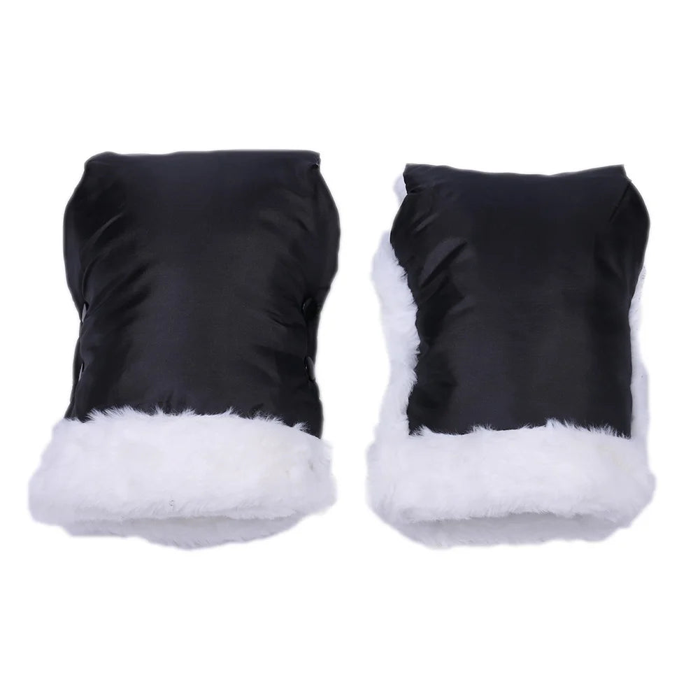 Winter Warm Stroller Gloves Waterproof Strollers Fleece Hand Muff Windproof Infant Clutch Cart Gloves Winter Supplies